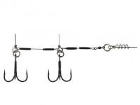 Остнаска стал. Lucky John STINGER SSW 1х7 3,5+4,5cm, оснащ. тройником №01 1шт.